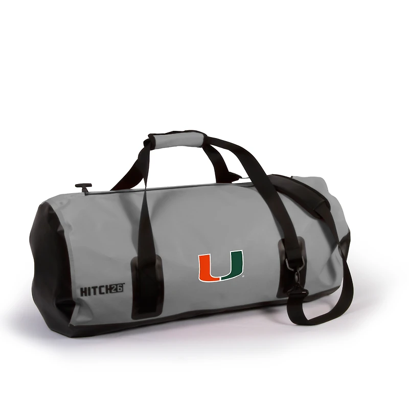 Women's Gray Miami Hurricanes Hitch 26 Waterproof Duffle Bag