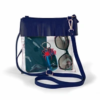 Women's Navy Richmond Spiders Judyann Clear Crossbody with Fringe