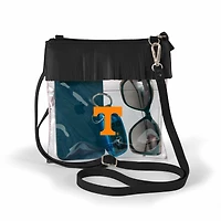 Women's Black Tennessee Volunteers Judyann Clear Crossbody with Fringe