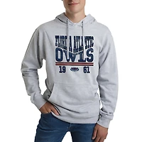 Unisex Uscape Apparel Heather Gray Florida Atlantic Owls Standard Pullover Hoodie