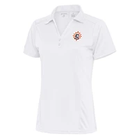 Women's Antigua White Connecticut Sun Tribute Polo