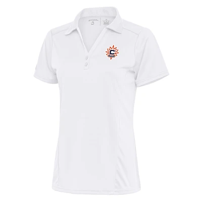 Women's Antigua White Connecticut Sun Tribute Polo