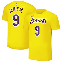 Unisex Nike Bronny James Gold Los Angeles Lakers Name & Number T-Shirt