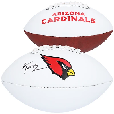 Trey McBride Arizona Cardinals Autographed Franklin White Panel Football
