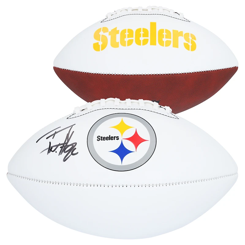 T.J. Watt Pittsburgh Steelers Autographed Franklin White Panel Football
