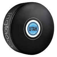 Inglasco NHL Utah Autograph Model Hockey Puck