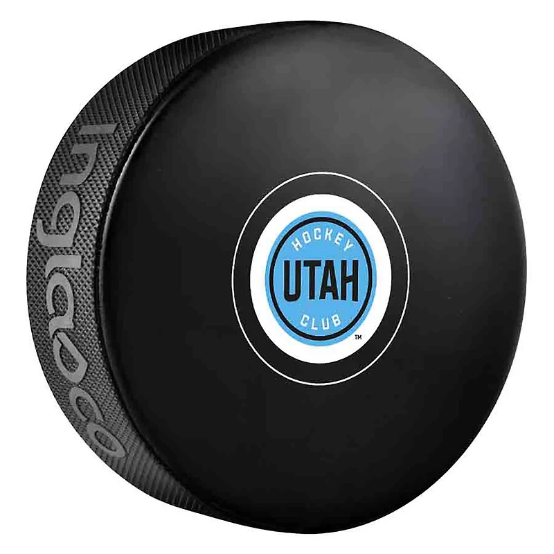 Inglasco NHL Utah Autograph Model Hockey Puck