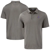 Men's Cutter & Buck Gray Atlanta Braves Coastline Epic Comfort Eco Recycled Polo