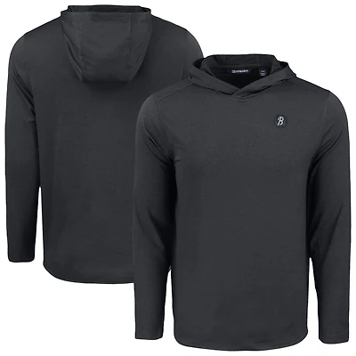 Men's Cutter & Buck Black Baltimore Orioles Coastline Epic Comfort Recycled Eco Hoodie Long Sleeve T-Shirt