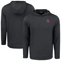 Men's Cutter & Buck San Diego Padres Coastline Epic Comfort Recycled Eco Hoodie Long Sleeve T-Shirt