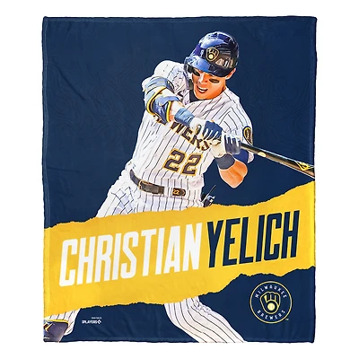 The Northwest Group Christian Yelich Milwaukee Brewers 50" x 60" Silk Touch Throw Blanket