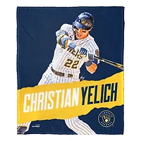 The Northwest Group Christian Yelich Milwaukee Brewers 50" x 60" Silk Touch Throw Blanket