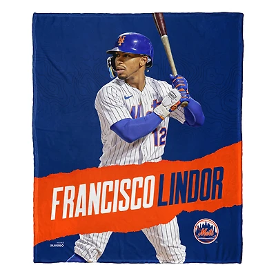 The Northwest Group Francisco Lindor New York Mets 50" x 60" Silk Touch Throw Blanket