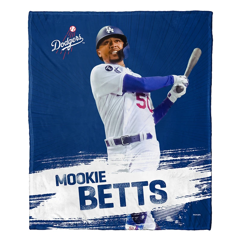 The Northwest Group Mookie Betts Los Angeles Dodgers 50" x 60" Silk Touch Throw Blanket