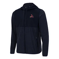 Men's Antigua Navy St. Louis Cardinals Sway Full-Zip Hoodie