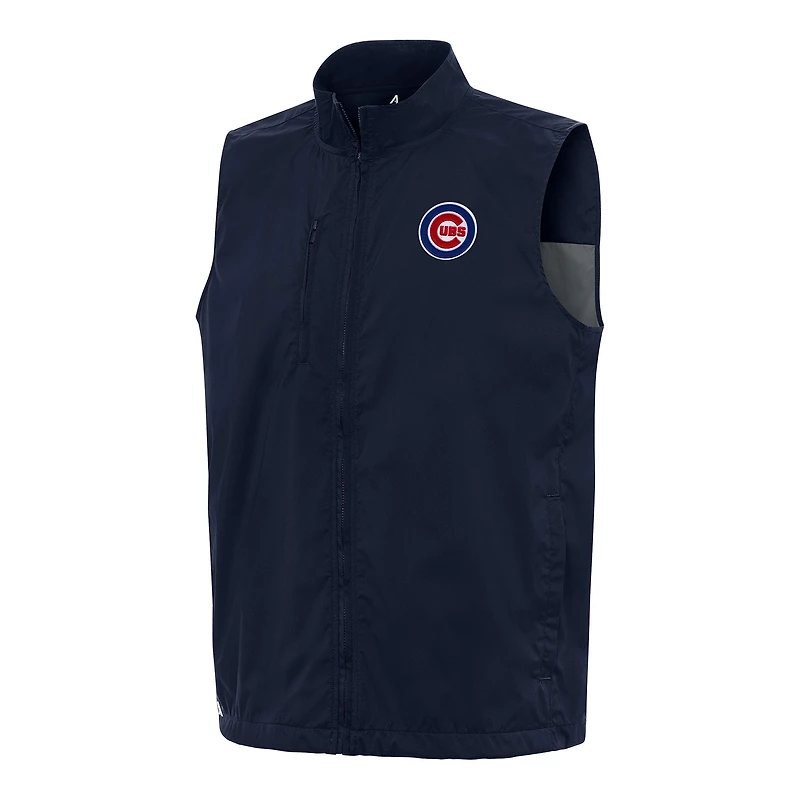 Men's Antigua Navy Chicago Cubs Brisk Full-Zip Vest