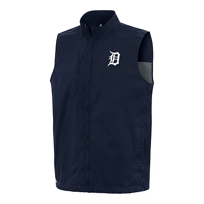Men's Antigua Navy Detroit Tigers Brisk Full-Zip Vest