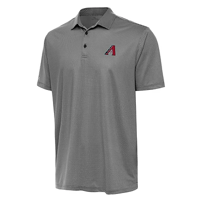 Men's Antigua White/Black Arizona Diamondbacks Rings Polo
