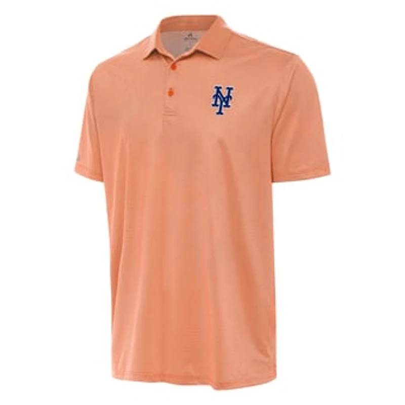 Men's Antigua White/Orange New York Mets Rings Polo