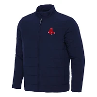 Men's Antigua Navy Boston Red Sox Swelter Full-Zip Puffer Jacket