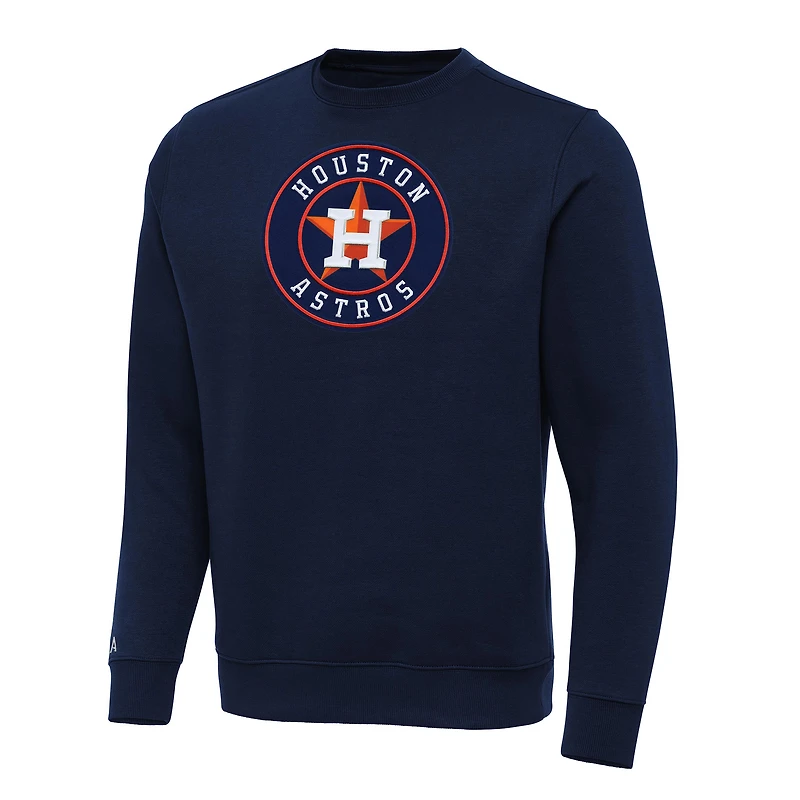 Men's Antigua Navy Houston Astros Big & Tall Victory Pullover Sweatshirt