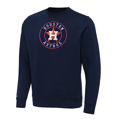 Men's Antigua Navy Houston Astros Big & Tall Victory Pullover Sweatshirt