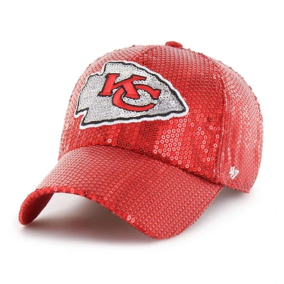 Women's '47  Red Kansas City Chiefs Dazzle Clean Up Adjustable Hat