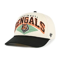 Men's '47  Cream Cincinnati Bengals Pomona Rope Adjustable Hitch Hat
