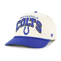 Men's '47  Cream Indianapolis Colts Pomona Rope Adjustable Hitch Hat