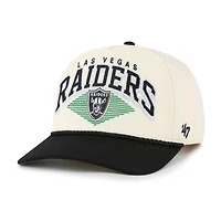 Men's '47  Cream Las Vegas Raiders Pomona Rope Adjustable Hitch Hat