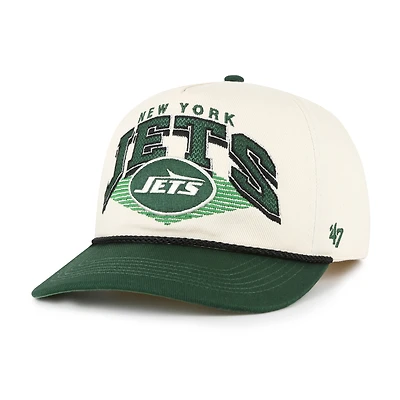Men's '47 Cream New York Jets Pomona Rope Hitch Adjustable Hat