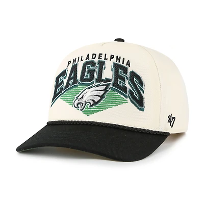 Men's '47 Cream Philadelphia Eagles Pomona Rope Hitch Adjustable Hat