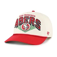 Men's '47  Cream San Francisco 49ers Pomona Rope Adjustable Hitch Hat