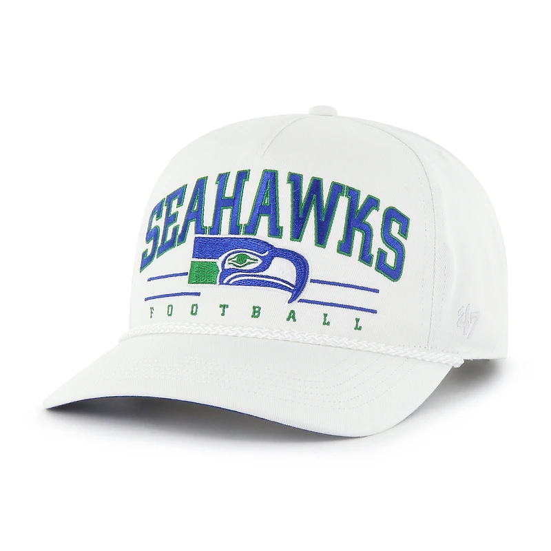 Men's '47 White Seattle Seahawks Roscoe Hitch Rope Adjustable Hat