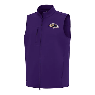 Men's Antigua Purple Baltimore Ravens Demand Full-Zip Vest