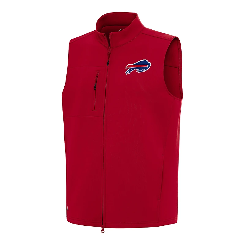 Men's Antigua Red Buffalo Bills Demand Full-Zip Vest