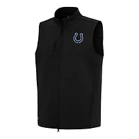 Men's Antigua Black Indianapolis Colts Demand Full-Zip Vest