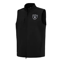 Men's Antigua Black Las Vegas Raiders Demand Full-Zip Vest