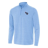 Men's Antigua Light Blue Tennessee Titans Bright Quarter-Zip Top