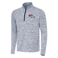 Men's Antigua Navy Denver Broncos Cause Quarter-Zip Top