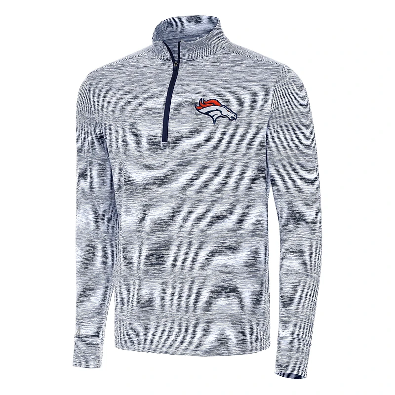 Men's Antigua Navy Denver Broncos Cause Quarter-Zip Top
