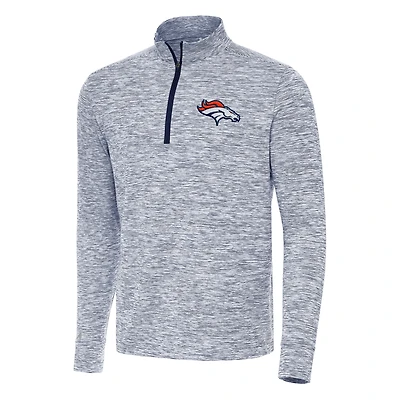 Men's Antigua Navy Denver Broncos Cause Quarter-Zip Top