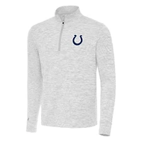 Men's Antigua Gray Indianapolis Colts Cause Quarter-Zip Top