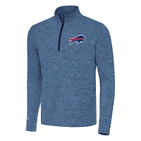 Men's Antigua Heather Navy Buffalo Bills Cause Quarter-Zip Top