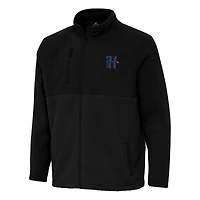 Men's Antigua Black Houston Texans Daily Fused Full-Zip Jacket