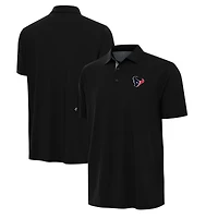 Men's Antigua Black/Gray Houston Texans Era Polo