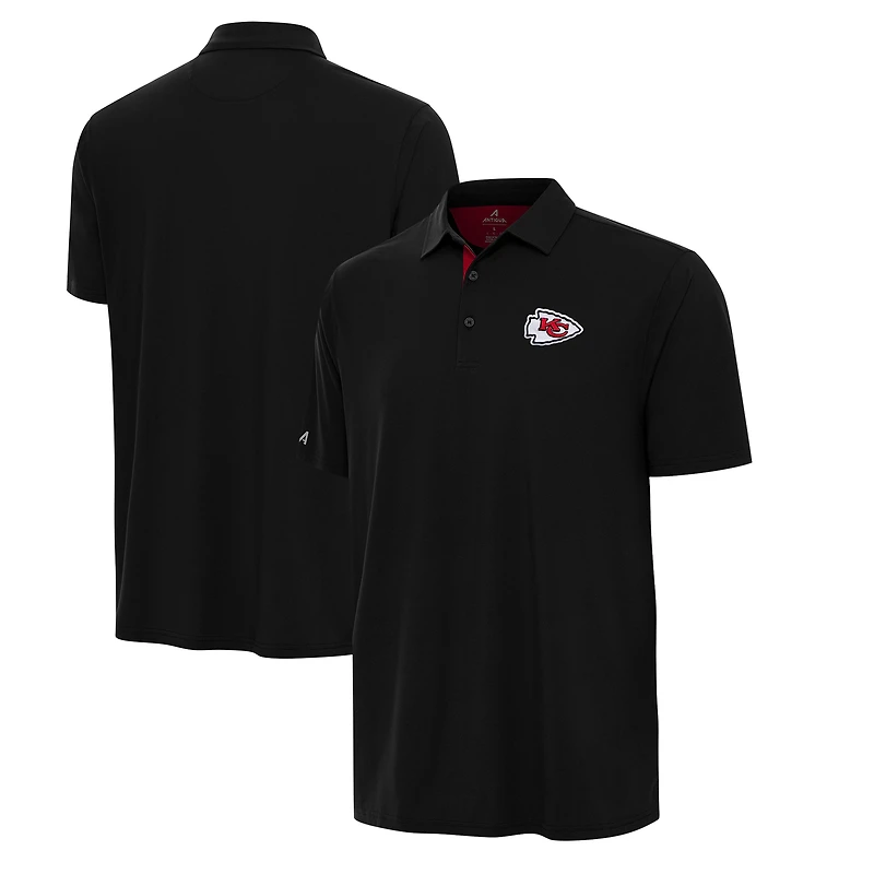 Men's Antigua Black/ Kansas City Chiefs Era Polo