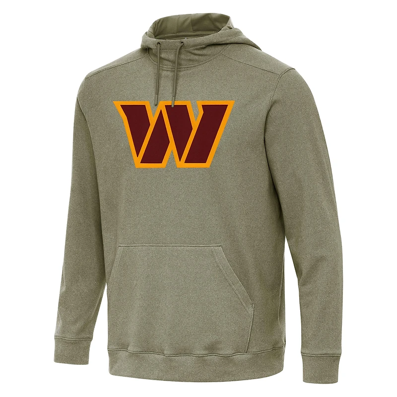 Men's Antigua Olive Washington Commanders Cloud Pullover Hoodie