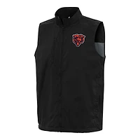 Men's Antigua Black Chicago Bears Brisk Full-Zip Vest