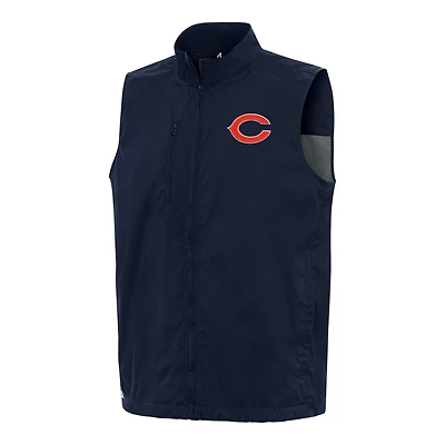 Men's Antigua Navy Chicago Bears Brisk Full-Zip Vest
